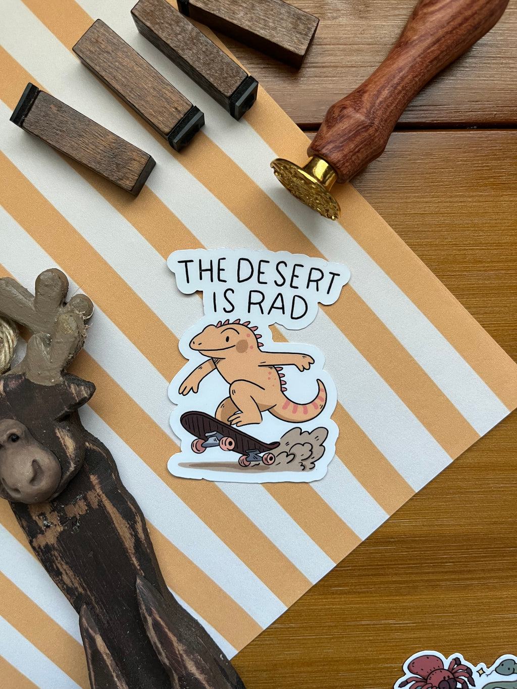The desert is rad vinyl sticker