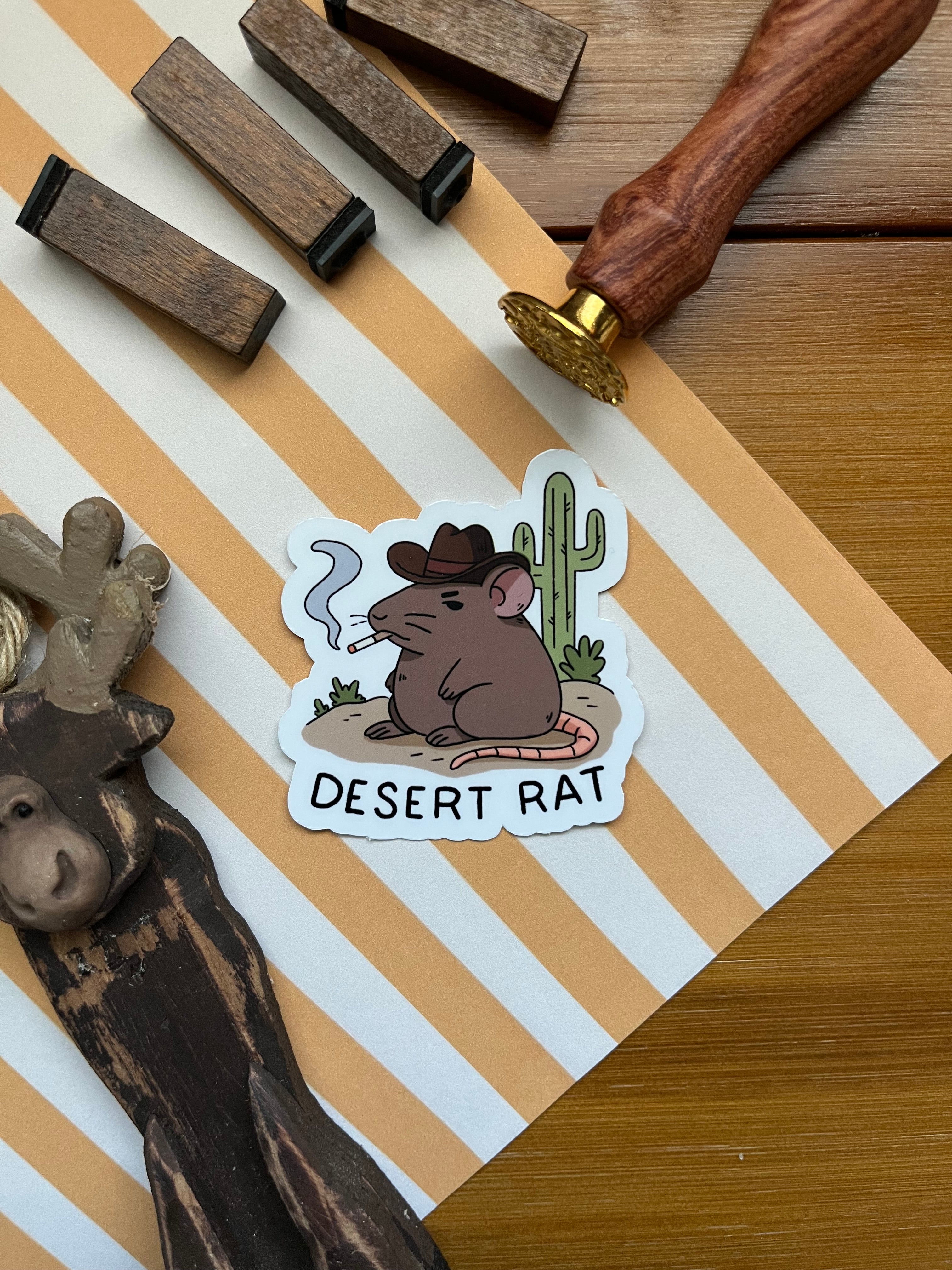 Desert Rat Vinyl Sticker