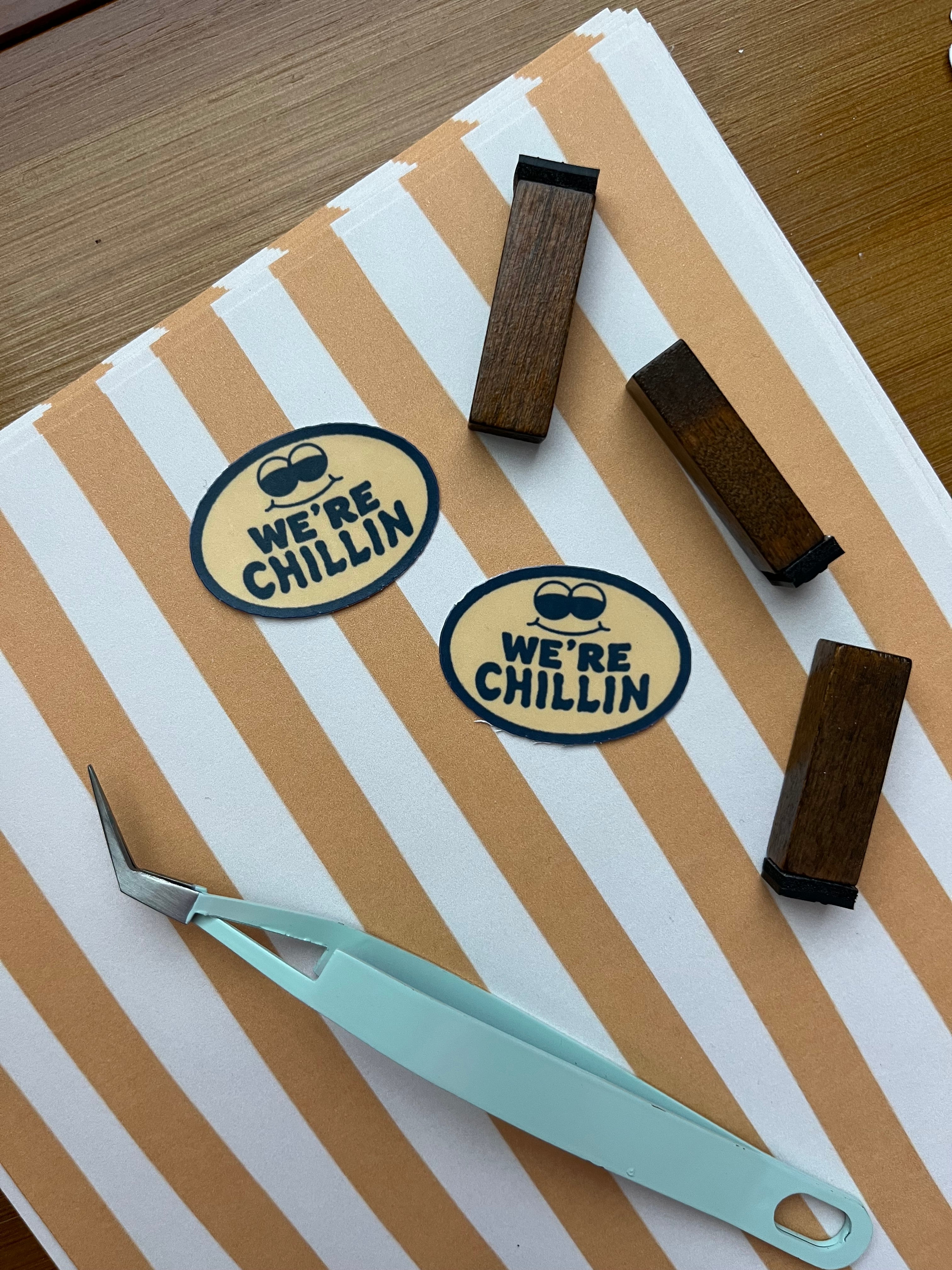 We’re Chillin vinyl sticker